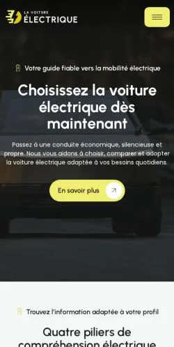 스폰서 기사 게재 매체로 등록된 La Voiture Électrique 사이트 미리보기