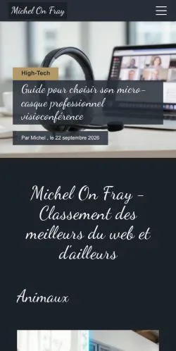 Vorschau der Website Michel On Fray, gelistet für die Veröffentlichung gesponserter Artikel