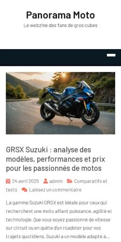 스폰서 기사 게재 매체로 등록된 Panorama Moto 사이트 미리보기