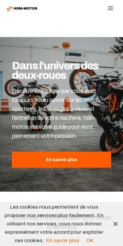 Vorschau der Website HDM Motos, gelistet für die Veröffentlichung gesponserter Artikel