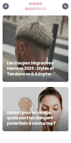 Vorschau der Website Marie Shopping, gelistet für die Veröffentlichung gesponserter Artikel
