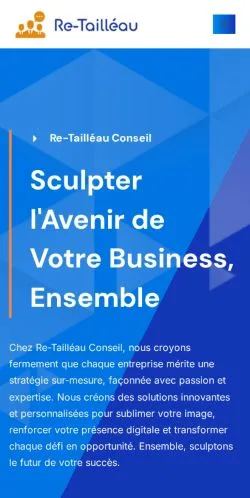 Forhåndsvisning af Re-Tailléau Conseil Stratégique, opført til udgivelse af sponsorerede artikler