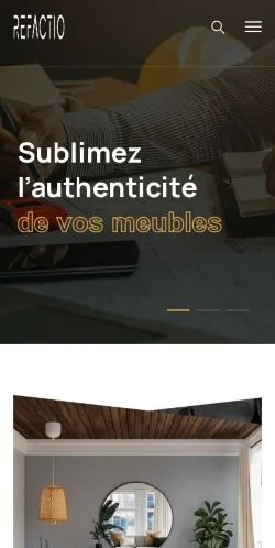 Vorschau der Website Refactio Design, gelistet für die Veröffentlichung gesponserter Artikel