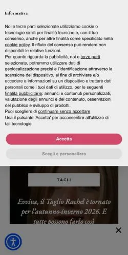 スポンサード記事の掲載先として登録されたCapelliStyleのサイトプレビュー