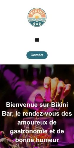 Vorschau der Website Bikini Bar Gourmand, gelistet für die Veröffentlichung gesponserter Artikel