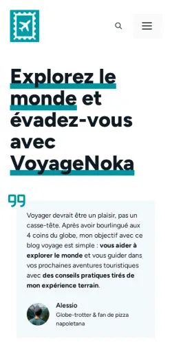 스폰서 기사 게재 매체로 등록된 VoyageNoka 사이트 미리보기