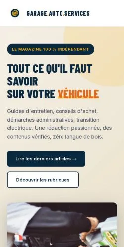 Vorschau der Website Garage Auto Services, gelistet für die Veröffentlichung gesponserter Artikel