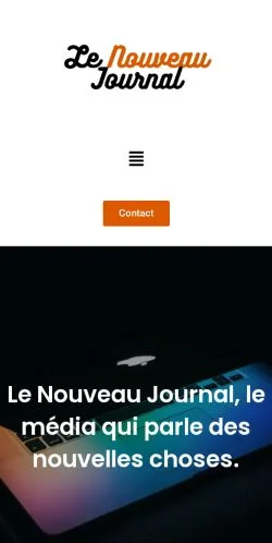 Forhåndsvisning av nettstedet Le Nouveau Journal, oppført for publisering av sponsede artikler