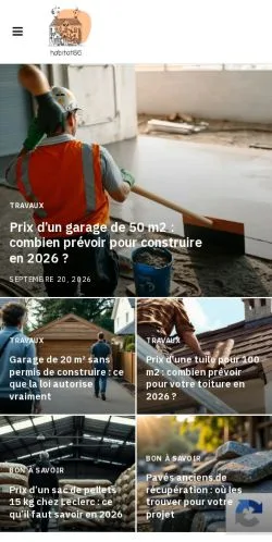 Preview of the Habitat86 Blog website, listed for sponsored article publication
