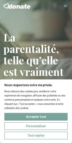 Anteprima del sito Vie de Parents, referenziato per la pubblicazione di articoli sponsorizzati
