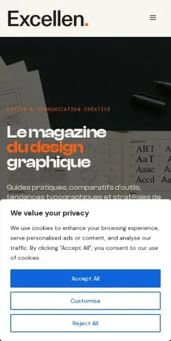 Vorschau der Website Excellen Design & Comms, gelistet für die Veröffentlichung gesponserter Artikel
