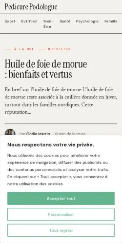 Aperçu du site Bien-Être Équilibre, référencé pour publier un article sponsorisé