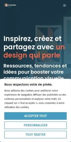 Vista previa del sitio Alatelier Gap Business, referenciado para publicar artículos patrocinados