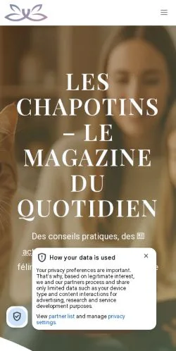 スポンサード記事の掲載先として登録されたLes Chapotinsのサイトプレビュー