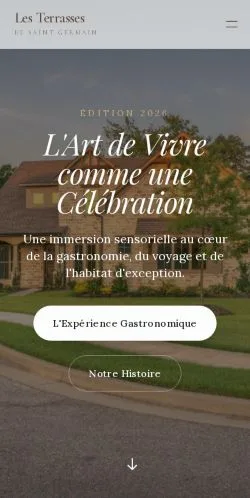 スポンサード記事の掲載先として登録されたTerrasses Saint-Germainのサイトプレビュー