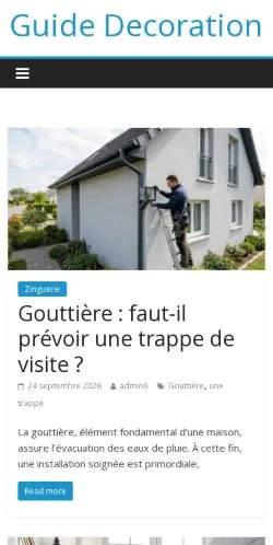 Vorschau der Website Guide Decoration, gelistet für die Veröffentlichung gesponserter Artikel