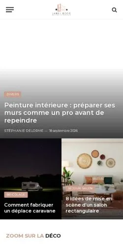 スポンサード記事の掲載先として登録されたLabel Deco Magazineのサイトプレビュー