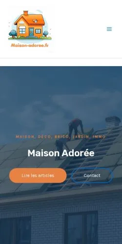 스폰서 기사 게재 매체로 등록된 Maison Adorée 사이트 미리보기
