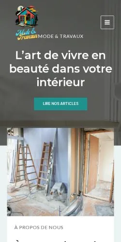 Vorschau der Website Mode Travaux, gelistet für die Veröffentlichung gesponserter Artikel