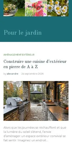 Aperçu du site Pour Le Jardin, référencé pour publier un article sponsorisé