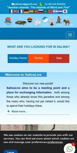 Vista previa del sitio SalinaLive, referenciado para publicar artículos patrocinados