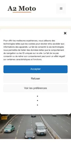 스폰서 기사 게재 매체로 등록된 A2 Moto 사이트 미리보기