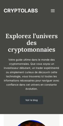 Vista previa del sitio Cryptolabs, referenciado para publicar artículos patrocinados
