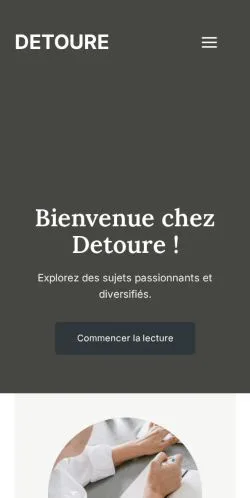 スポンサード記事の掲載先として登録されたDetoure Exploreのサイトプレビュー