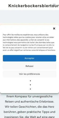 Anteprima del sito Knickerbockers Bier Tours, referenziato per la pubblicazione di articoli sponsorizzati