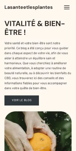 스폰서 기사 게재 매체로 등록된 Santé Et Plantes 사이트 미리보기