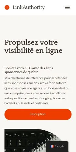 Anteprima del sito Link Authority, referenziato per la pubblicazione di articoli sponsorizzati
