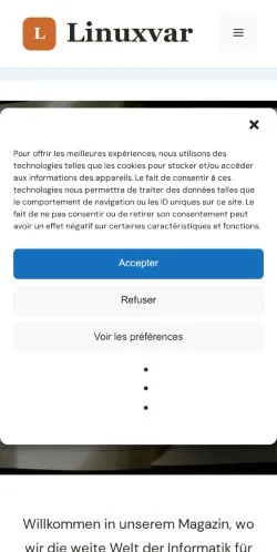 Vorschau der Website Linuxvar Informatik, gelistet für die Veröffentlichung gesponserter Artikel