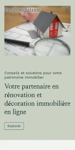 Vorschau der Website Pavillonsgalaxie Conseils, gelistet für die Veröffentlichung gesponserter Artikel