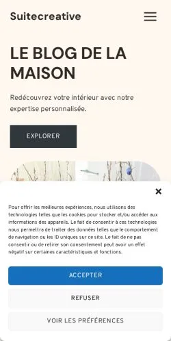 Anteprima del sito Suite Creative, referenziato per la pubblicazione di articoli sponsorizzati
