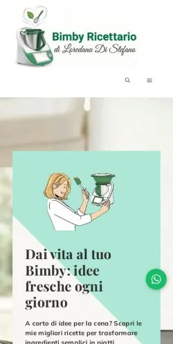 Anteprima del sito Bimby Ricettario, referenziato per la pubblicazione di articoli sponsorizzati