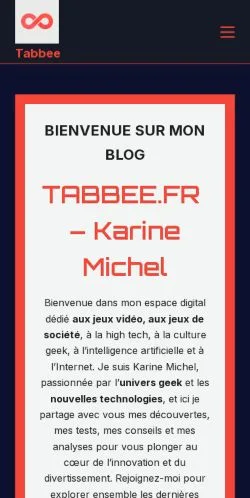 Anteprima del sito Tabbee Geek, referenziato per la pubblicazione di articoli sponsorizzati