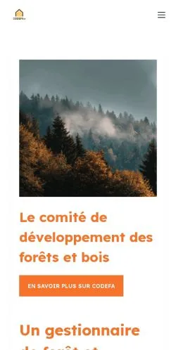 Forhåndsvisning af Codefa France, opført til udgivelse af sponsorerede artikler