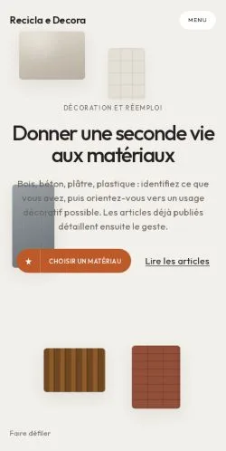 Anteprima del sito Recicla E Decora, referenziato per la pubblicazione di articoli sponsorizzati