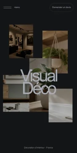 Anteprima del sito Visual Déco, referenziato per la pubblicazione di articoli sponsorizzati