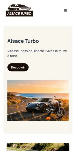 Preview of the Alsace Turbo website, listed for sponsored article publication