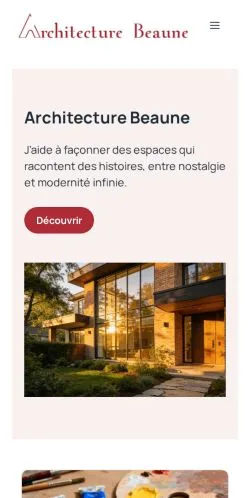 Anteprima del sito Architecture Beaune, referenziato per la pubblicazione di articoli sponsorizzati