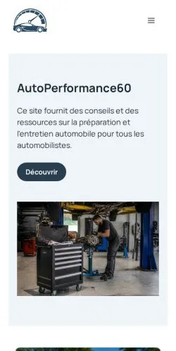 Anteprima del sito Auto Performance 60, referenziato per la pubblicazione di articoli sponsorizzati