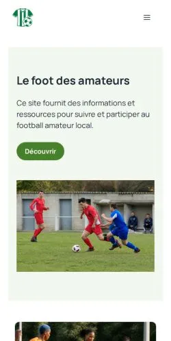 Vista previa del sitio Fagnières Football Amateur, referenciado para publicar artículos patrocinados