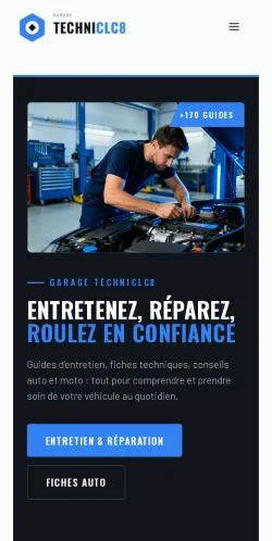 Anteprima del sito Garage TechniCLC8, referenziato per la pubblicazione di articoli sponsorizzati