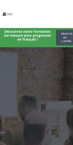 스폰서 기사 게재 매체로 등록된 Progresser En Français 사이트 미리보기