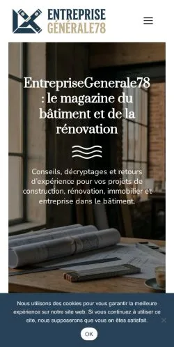 Anteprima del sito Entreprise Generale 78, referenziato per la pubblicazione di articoli sponsorizzati