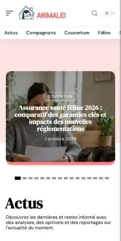 スポンサード記事の掲載先として登録されたAnimalioのサイトプレビュー