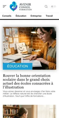 Vorschau der Website Avenir Conseil Formation, gelistet für die Veröffentlichung gesponserter Artikel