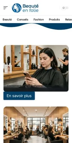 Anteprima del sito Beauté en Folie, referenziato per la pubblicazione di articoli sponsorizzati