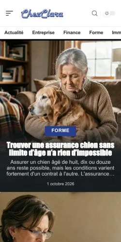 Anteprima del sito Chez Clara, referenziato per la pubblicazione di articoli sponsorizzati